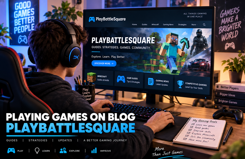 Playing Games on Blog PlayBattleSquare